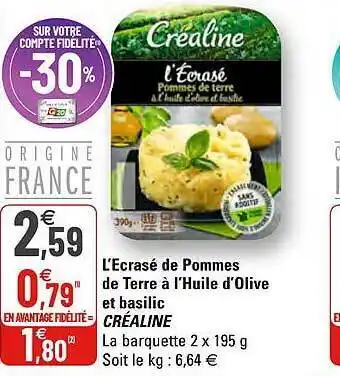 G20 L'ecrase de Pommes Crealine offre