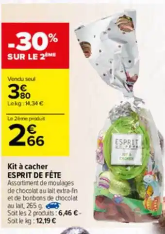 Carrefour Kit à Cacher Esprit De Fête offre