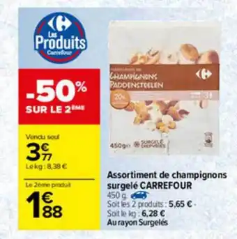 Carrefour Assortiment De Champignons Surgelé Carrefour offre