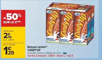 Carrefour Boisson Lactée Candy'Up offre