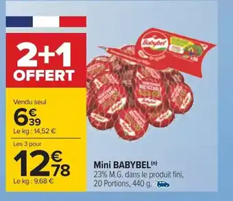 Carrefour Mini Babybel offre