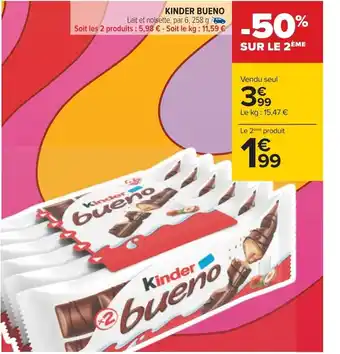 Carrefour Kinder Bueno offre