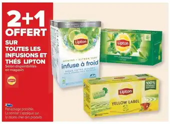 Carrefour Sur Toutes Les Infusions Et Thés Lipton offre
