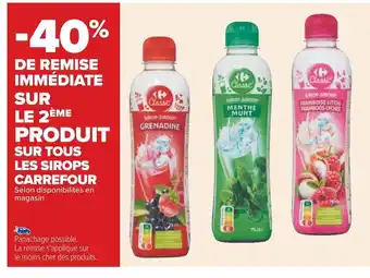 Carrefour Sur Tous Les Sirops Carrefour offre