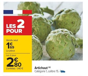 Carrefour Artichaut offre
