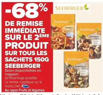 Carrefour Sur Tous Les Sachets 150g Seeberger offre
