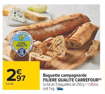 Carrefour Baguette Campagnarde Filiere Qualite Carrefour offre
