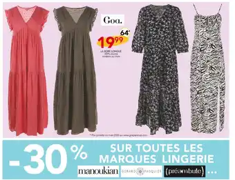 Stokomani Goa. la robe longue offre