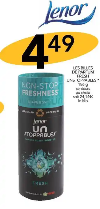 Stokomani Lenor les billes de parfum fresh unstoppables * offre