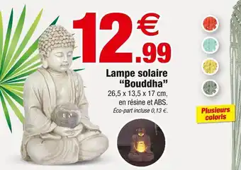 Bazarland Lampe solaire “bouddha” offre
