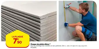 Weldom Plaque de plâtre ba13 offre
