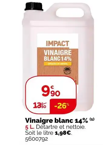 Weldom Vinaigre blanc 14% offre