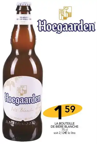 Stokomani Hoegaarden la bouteille de bière blanche offre