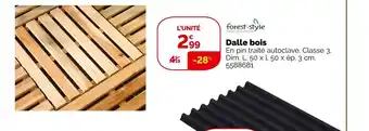 Weldom Forest-style dalle bois offre