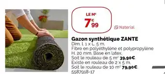 Zante gazon synthétique