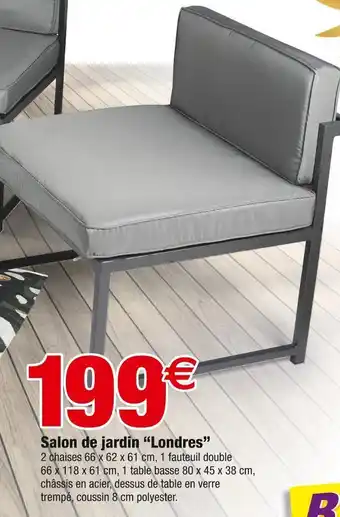 Bazarland Salon de jardin “londres” offre