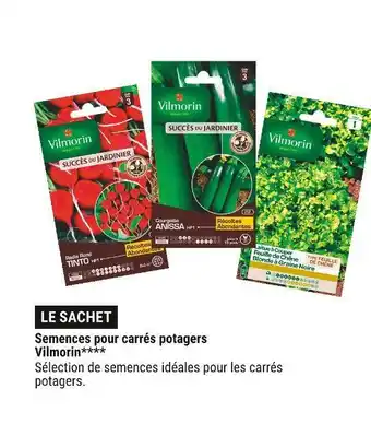 Vilmorin semences pour carrés potagers