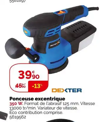 Weldom Dexter ponceuse excentrique offre