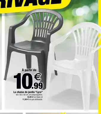 Bazarland La chaise de jardin “lyra” offre