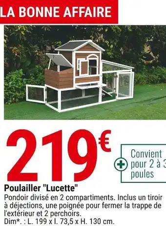 Gamm vert Poulailler lucette offre