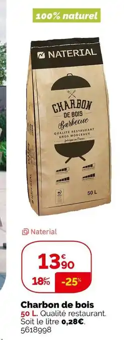 Weldom Naterial charbon de bois offre