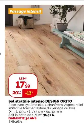 Weldom Sol stratifié intenso design orito offre