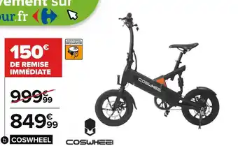 Carrefour Coswheel vélo de ville avec assistance électrique offre