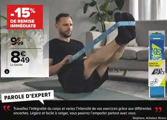 Carrefour Bande de résistance 10 kg offre