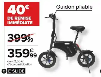 Carrefour E-slide draisienne électrique offre