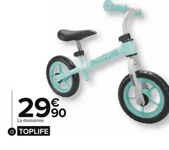 Carrefour Draisienne turquoise 10'' offre