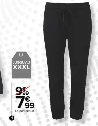 Carrefour Pantacourt femme offre