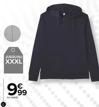 Carrefour Sweat femme offre