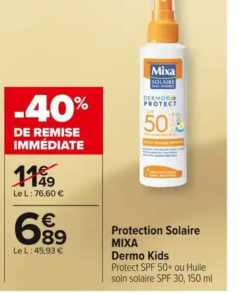 Mixa protection solaire dermo kids