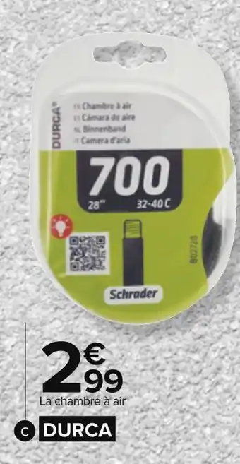 Carrefour Durca chambre à air 28'' offre