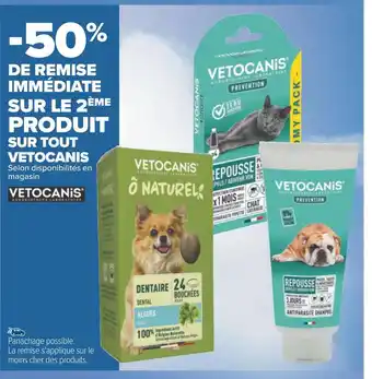 Carrefour Vetocanis -50% de remise immédiate sur le 2ème produit sur tout vetocanis offre