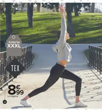 Carrefour Tex legging femme offre