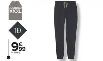 Carrefour Tex legging sport homme offre