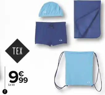 Carrefour Tex kit de piscine garçon offre