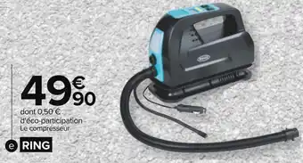 Carrefour Ring compresseur rtc 5500 gonfleur et dégonfleur 2 en 1 offre