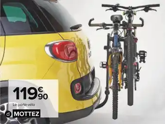 Mottez porte-vélo sur attelage 2 vélos suspendus avec antivol : jupiter 2