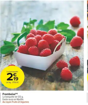 Carrefour Market Framboise offre