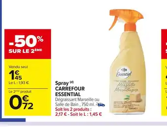 Carrefour Market Carrefour essential spray carrefour essential offre