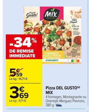 Carrefour Market Mix pizza del gusto offre