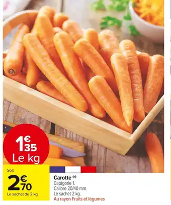 Carrefour Market Carotte offre