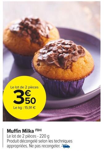 Carrefour Market Muffin milka offre