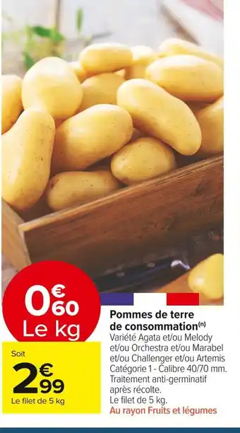 Carrefour Market Pommes de terre de consommation offre