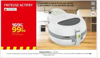 Carrefour Market Seb friteuse actifry offre