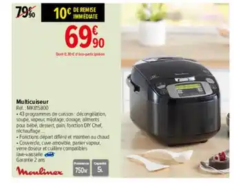 Carrefour Multicuiseur Moulinex offre