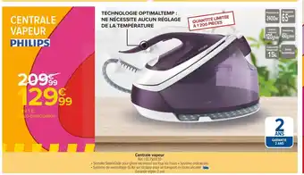 Carrefour Centrale Vapeur offre