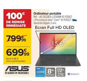 Carrefour Ordinateur Portable offre